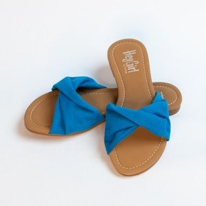 New Corkys Lemonade Sandal Blue